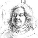 drawn portrait of Marie Cooley Haabestad '46
